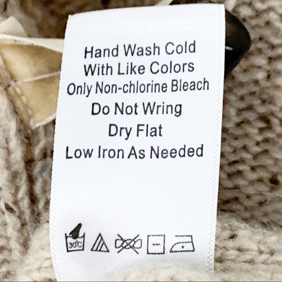 Coldwater Creek Tan Grandpa Sweater Cardigan XL - Picture 9 of 9